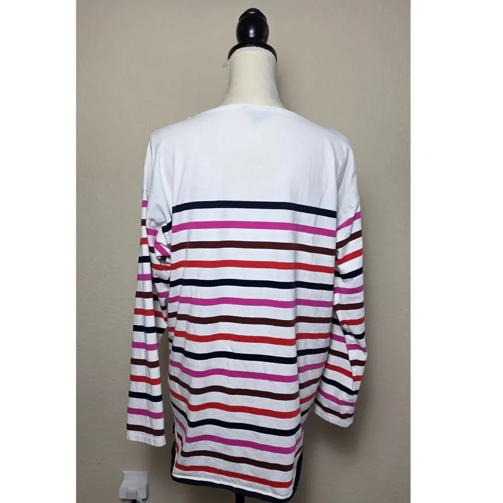 J. Crew Women's Contrast Yoke Top Large